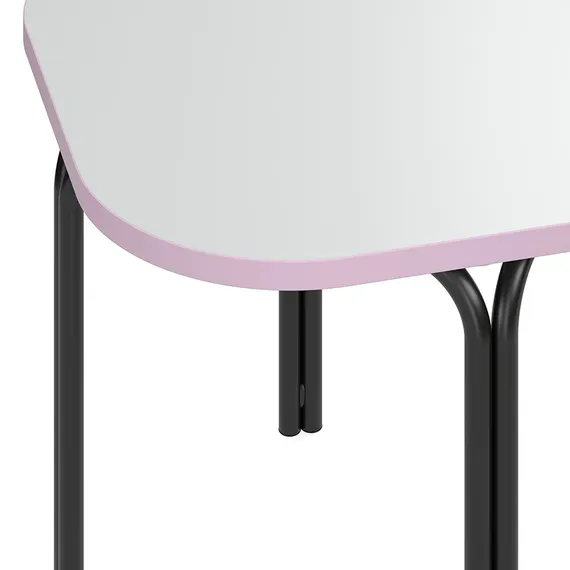 Столик кофейный ror, 50х50 см, черный/серый/розовый