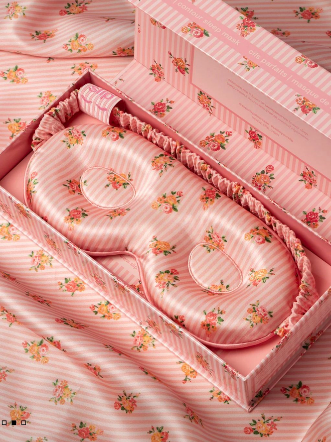 Маска для сна c контуром из 100% шелка SlipSilk, bluebelle