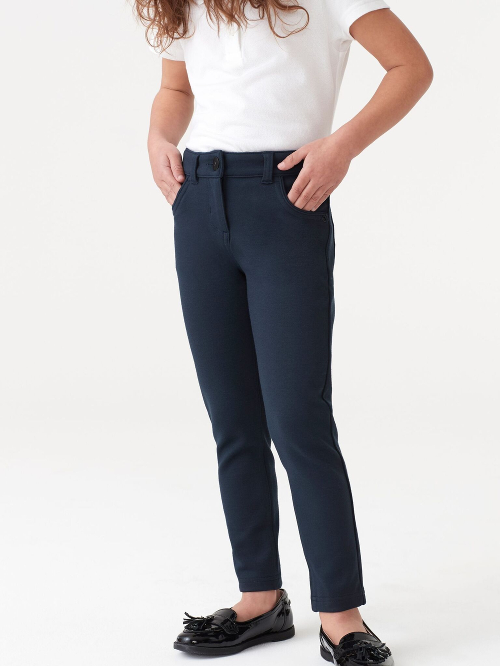 Брюки школьные Next 558-262, Темно-синий