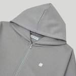 Zip-Up Hoodie Ragged LOGO Ultimate Gray