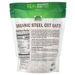 NOW Foods, Real Food, органический резаный овес, 907 г (2 фунта)