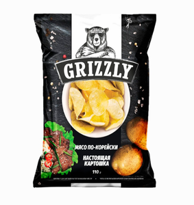 ЧИПСЫ GRIZZLY МЯСО ПО-КОРЕЙСКИ 110ГР