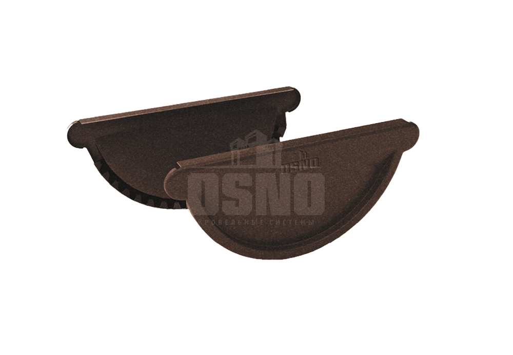 Заглушка желоба 125*90мм OSNO 8017 Мат