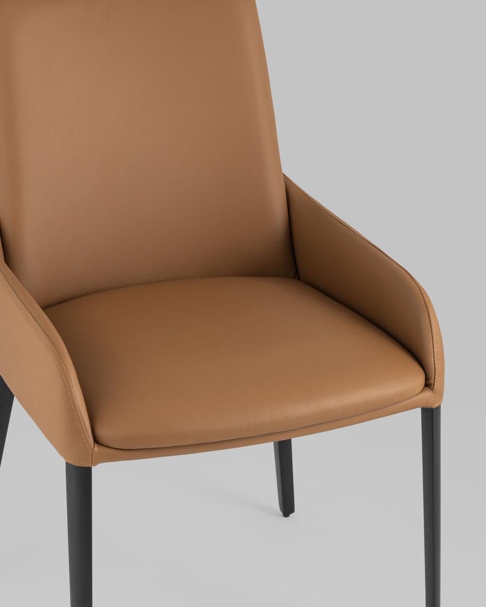 Стул Челси экокожа коричневый