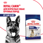 Royal Canin Maxi Adult 5+ Макси Эдалт Корм сухой для взрослых собак крупных пород старше 5 лет 4кг
