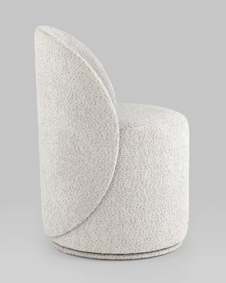 Пуф Loreen вращающийся букле светло-серый