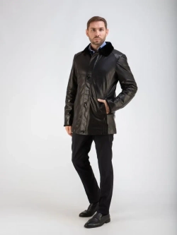 Дубленка мужская натуральная на меху куртка зимняя Турция