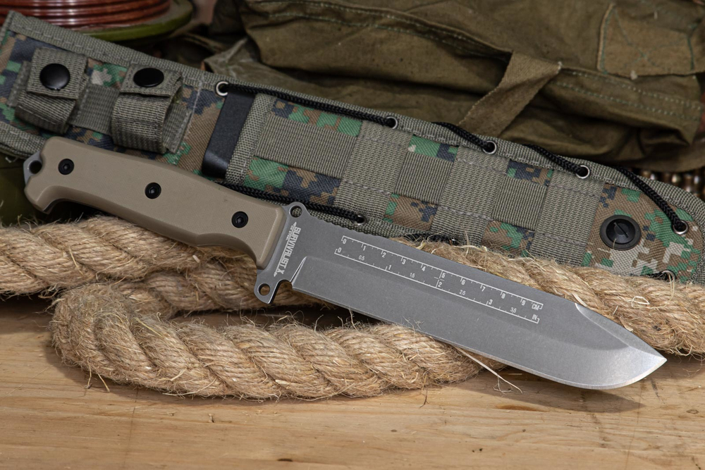 Нож выживания Survivalist X D2 TacWash Gray G10