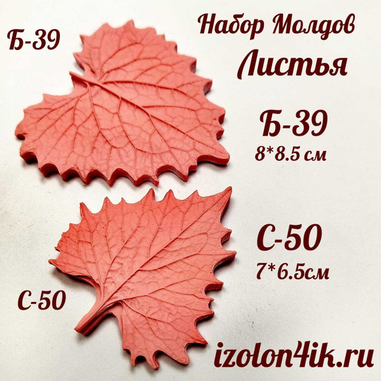 Молд Набор листья универсальные Б-39 и С-50