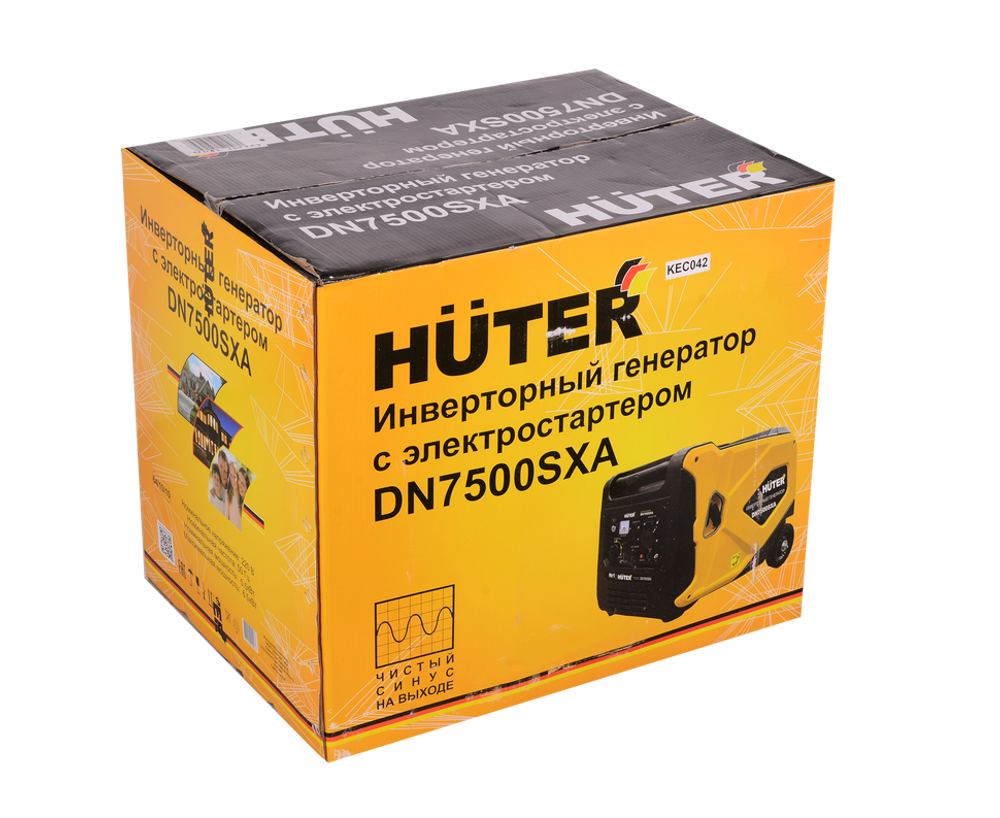 Инверторный генератор Huter DN7500SXA (электростартер)