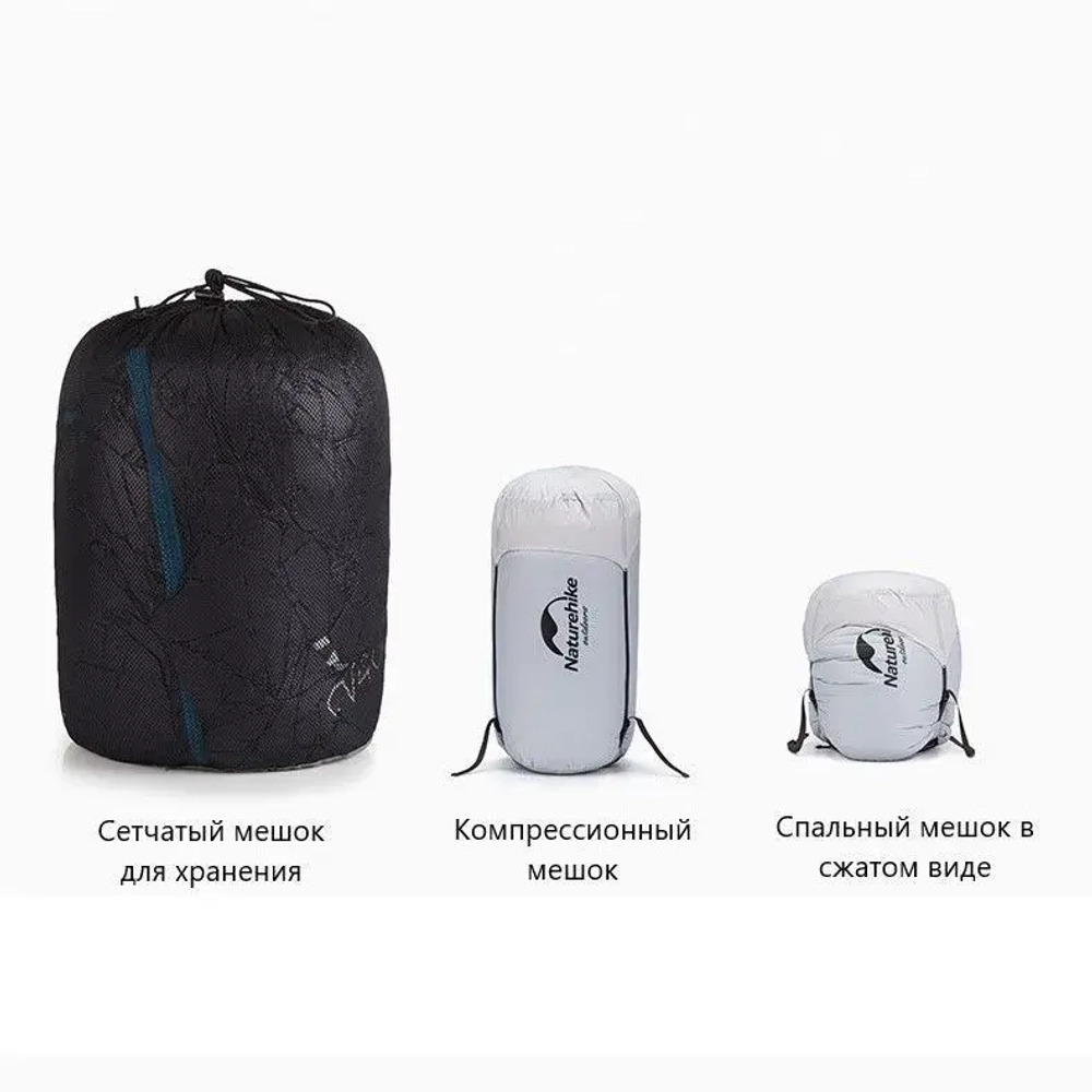 СПАЛЬНЫЙ МЕШОК ПУХОВЫЙ NATUREHIKE NH18S300-D
