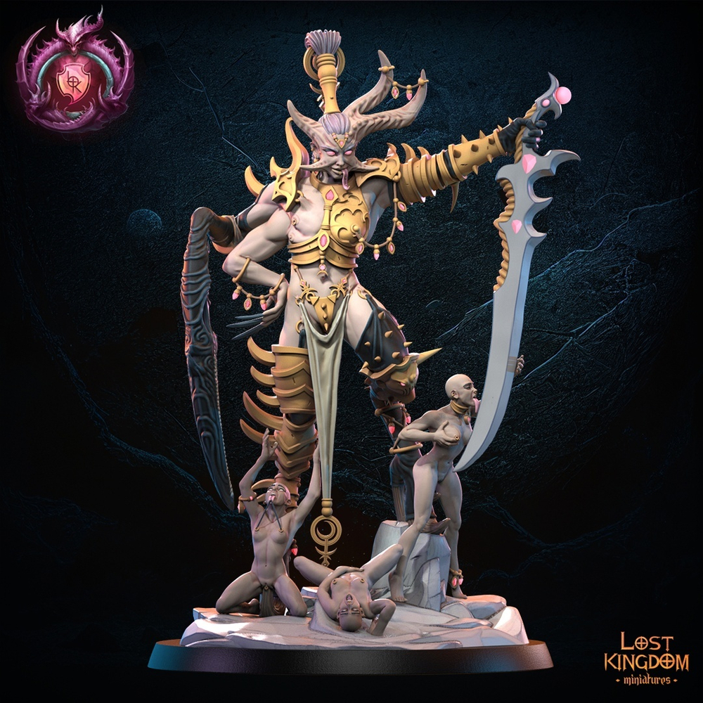 Slaanesh Chaos Daemon Prince with Slaves