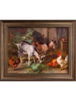 Картина интерьерная на холсте в раме 25*31 см