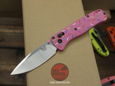 Нож Benchmade 535 Bugout DONUT А+++ - рукоять пончик, клинок светлый