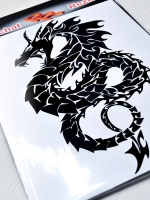 Наклейка - Японский дракон
