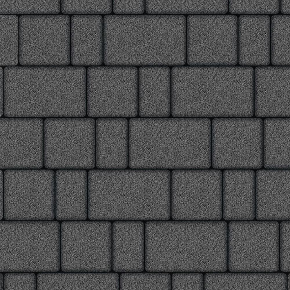 Тротуарная плитка СТАРЫЙ ГОРОД - Гранит Серый, комплект из 3 видов плит