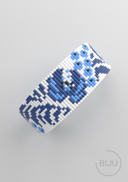 Схема LOOM, Схема браслета на станке, узор из Miyuki Delica 11/0, файл PDF, №445L