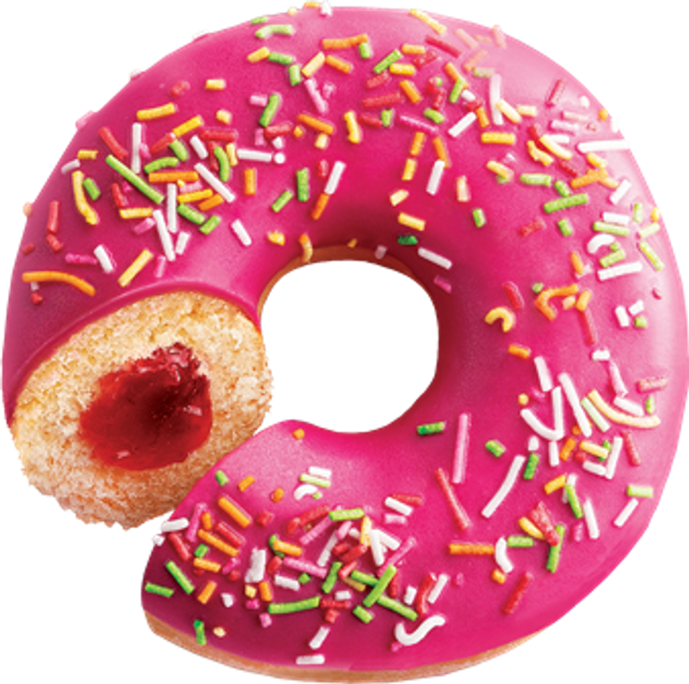 Донат с клубничной начинкой Bakerton
