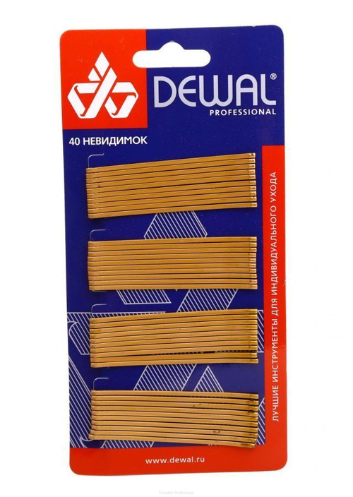 DEWAL Невидимки 70 мм прямые, бронза (1шт)