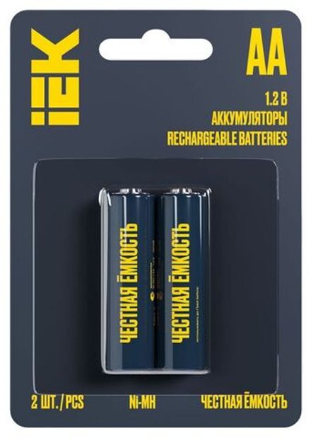 Аккумулятор GREEN Ni-MH AA 2700мАч (блист.2шт) IEK AAK-NIMH-06-2700-L02