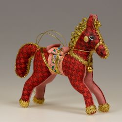 Ёлочная игрушка Лошадка Цирковая