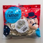 Шар (12''/30 см) Дружные панды, Белый, пастель, 1 ст, 25 шт.