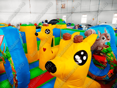 Надувной батут "Лесное царство" 4*4*2,5 м