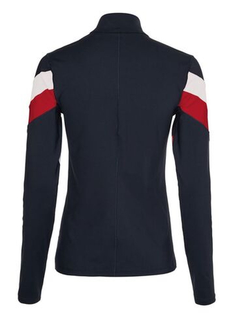 Женская Кофта теннисная Tommy Hilfiger Slim Full Zip Top LS - Бирюзовый