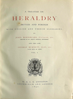 A treatise on heraldry British and foreign. В 2 т. Лондон. Edinburgh : W. & A.K. Johnston. 1892.