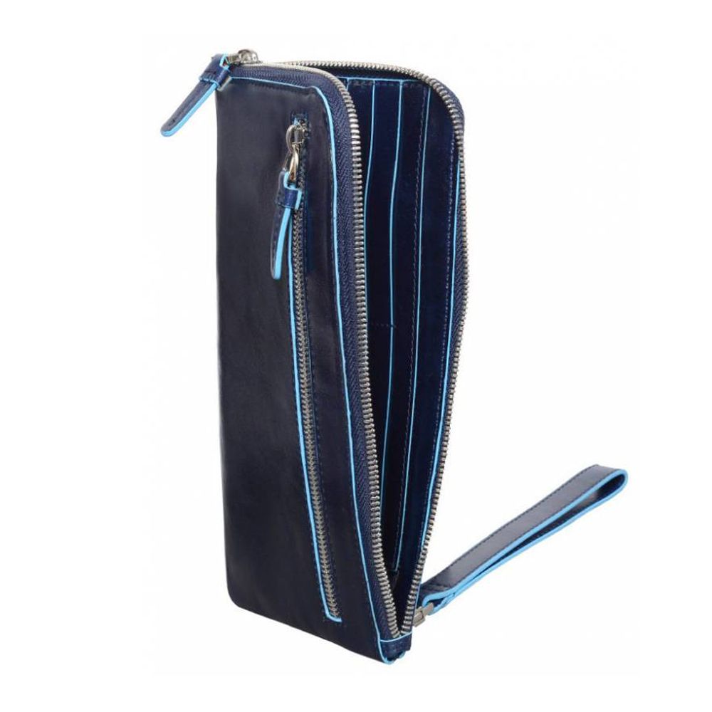 Клатч Piquadro Blue Square из телячьей кожи (AC2648B2/BLU2)