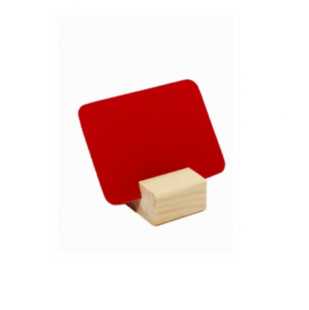 Ценник меловой А8 10 шт/упак красный 02FE0413