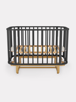 Кровать детская 120*60 RANT "SANDY" (арт.767) овальная/сьемное ограждение Moon Grey (2 кор)