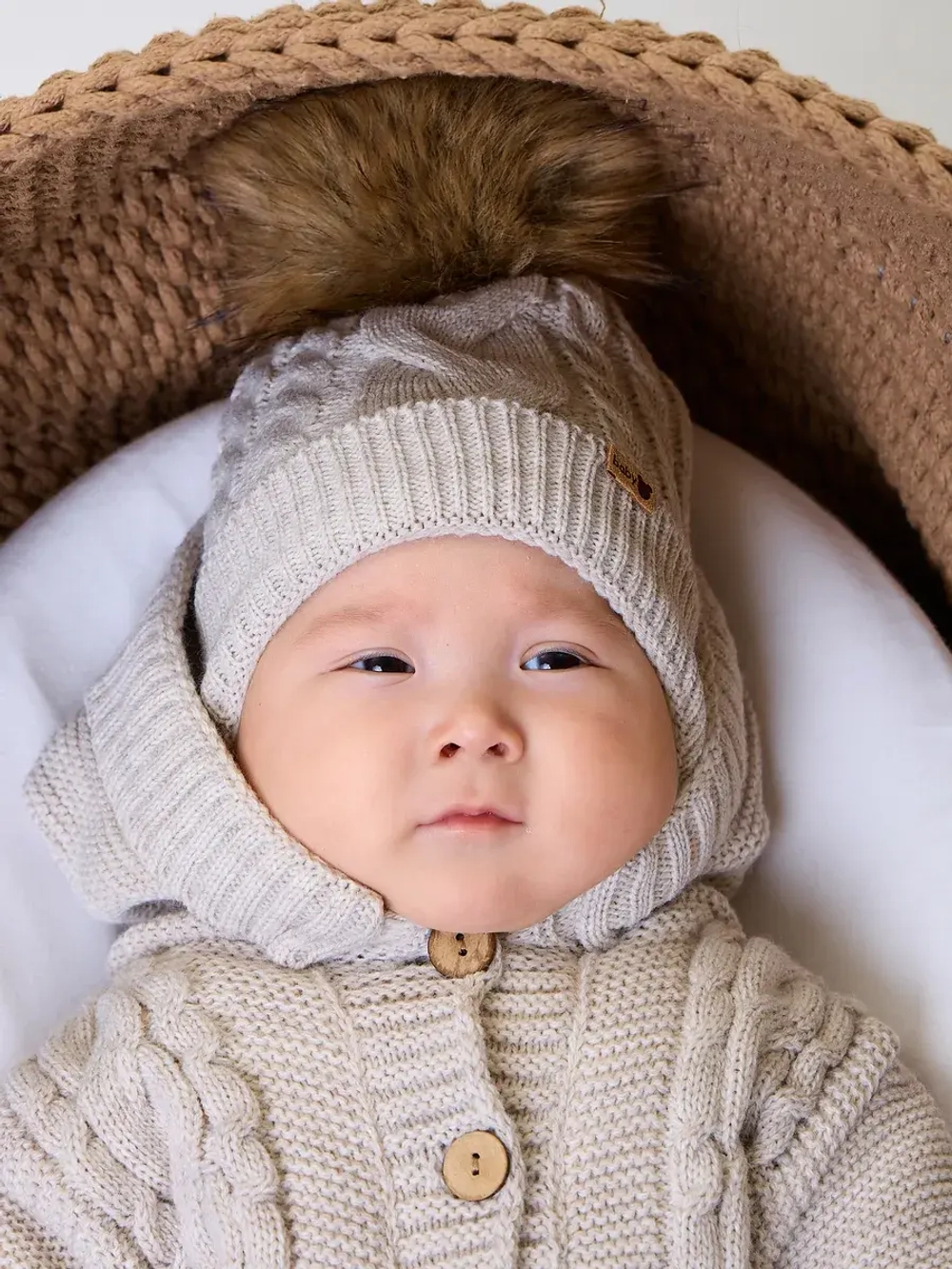 Конверт на выписку для новорожденных зимний