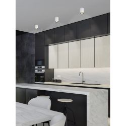 Светильник накладной ЭРА OL48 WH/BK под лампу MR16 GU10 IP44 черный/белый