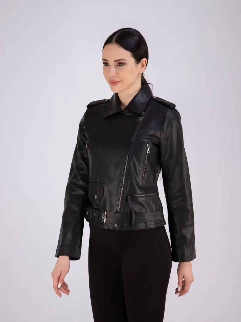 Косуха женская оверсайз натуральная кожаная Турция