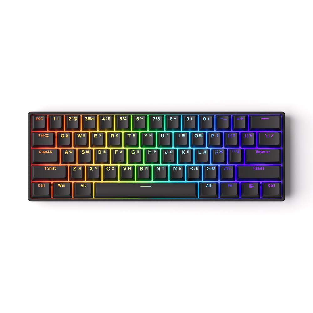 AKKO MonsGeek FUN60 Pro HE Black Shine-through BLACK