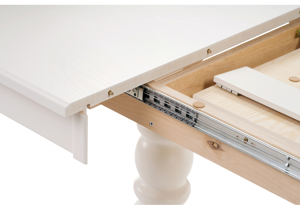 Стол деревянный Woodville Дейвер 200(260)х100 молочный