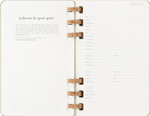 Еженедельник 2024-2025 Moleskine SPIRAL (DHSPK5212AMWH3)130х210мм, цвет фисташковый