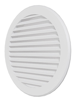 Решетка вентиляционная РКС фланец D160 сетка D196 пластик ERA