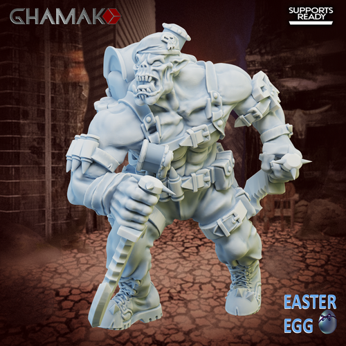 Orks Greenskins Ork Kommandos Орк-коммандос №4 миниатюра для dnd, днд, pathfinder, фентези, Настольная игра, НРИ, Варгейм, РПГ