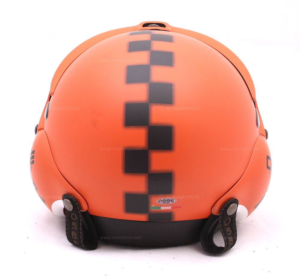 Шлем открытый OSBE TORNADO, оранжевый матовый с графикой