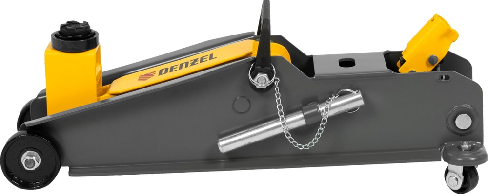 Домкрат подкатной Denzel 51261 гидравлический с фиксатором, 3 т, 190-532 мм, SUV