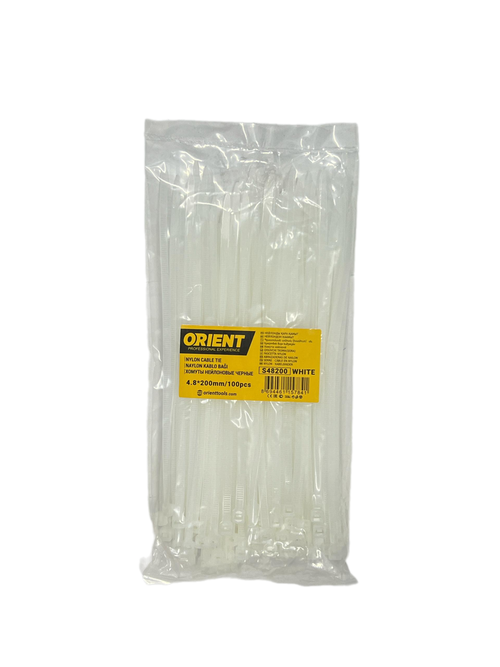 ХОМУТ НЕЙЛОНОВЫЙ 4,8Х200 (100 ШТ) ORIENT S48200