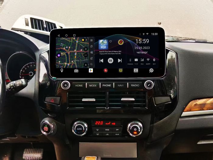Магнитола для Mitsubishi Pajero 4 2006-2022 - Redpower 85223XLMPRO монитор 12.3" QLED в стиле Audi, Android 14, Быстрейшая, CarPlay, 4G SIM-слот
