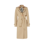 Длинный тренч с воротником и подкладкой Burberry Check