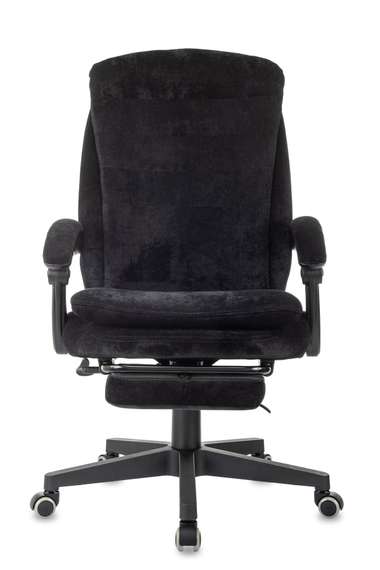 Кресло руководителя Бюрократ T-9950MSG-F Fabric черный Light-20 крестов. пластик подст.для ног