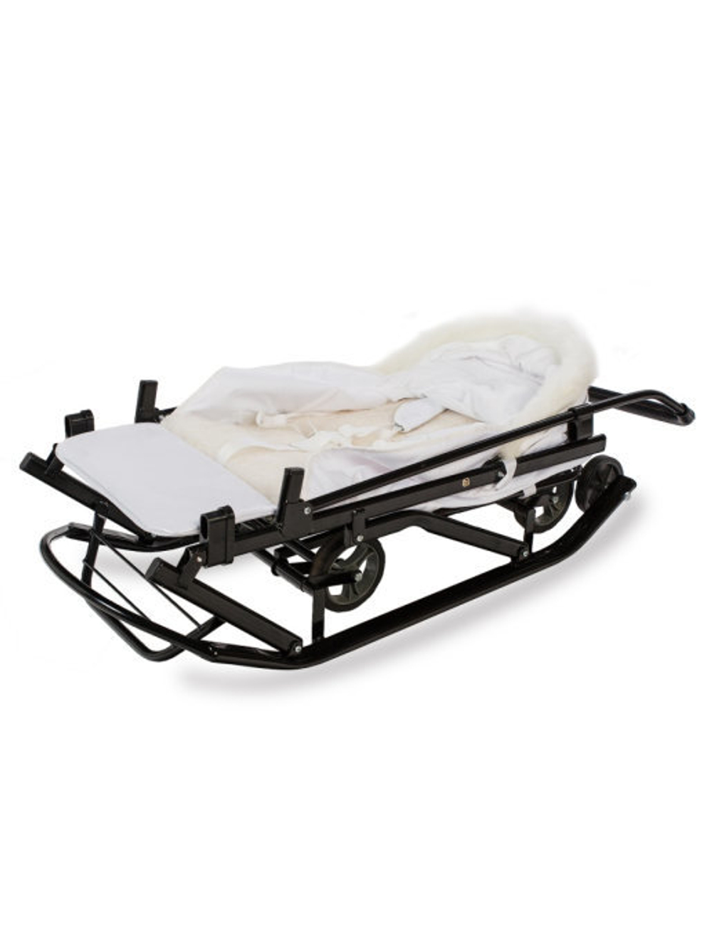 Санки-коляски Pikate КС Снеговик Белый