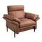 Коричневое кожаное кресло модель 5173
