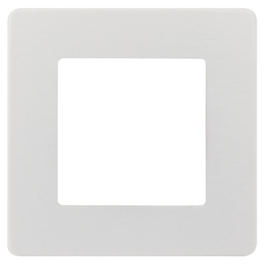 Рамка для розеток и выключателей ЭРА Серия 12 12-5101-01 на 1 пост, Сатин, белый