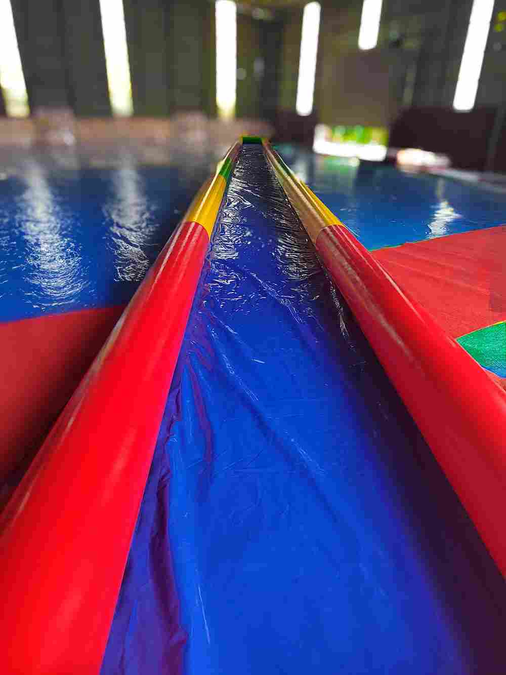 Водная горка с однослойным дном ТУРБО «Капля», герметичная, 35*2*0,4 м